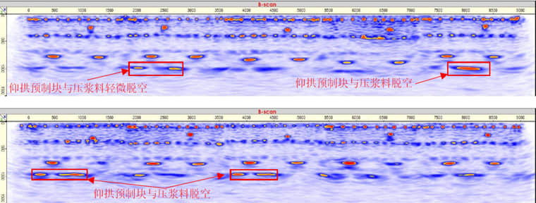 仰拱预制块填充层密实度检测-脱空