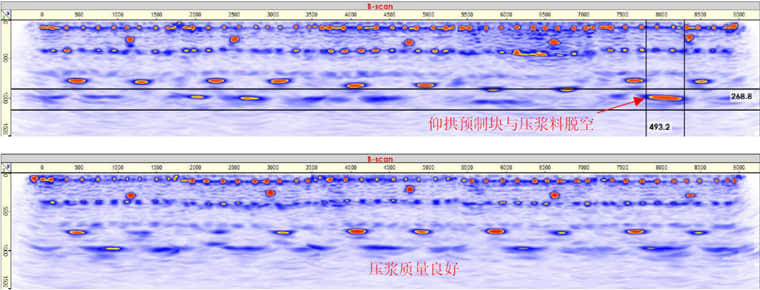 仰拱预制块填充层密实度检测